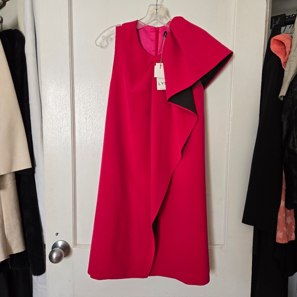 Pink Asymmetrical Cocktail Dress - NWT - Size Small